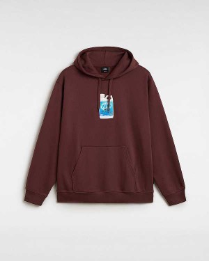 Brown Vans Extra Strength Loose Men Hoodie | VN2089573