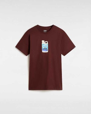 Brown Vans Extra Strength Men T Shirts | VN5480132