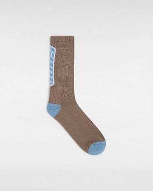 Brown Vans Faster Crew (1 pair) Unisex Socks | VN5731968