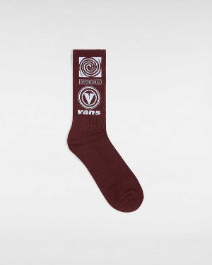 Brown Vans Faster Crew (1 pair) Unisex Socks | VN6735824