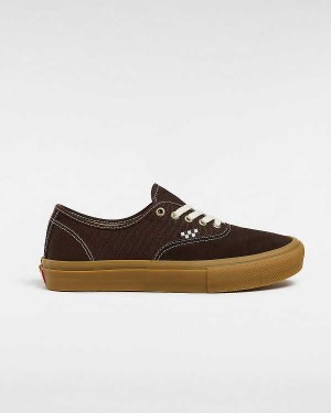 Brown Vans Skate Authentic Women Sneakers | VN2965437