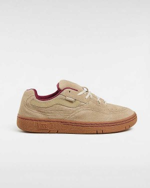 Brown Vans Speed Men Skate Shoes | VN0715329