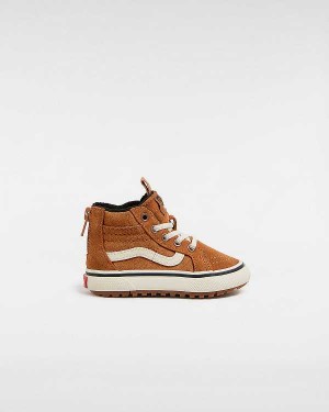 Brown / Orange Vans MTE Sk8-Hi (1-4 Years) Kids' Sneakers | VN6813540