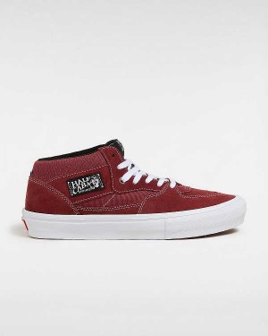 Burgundy Vans Half Cab Women Skate Shoes | VN4036529