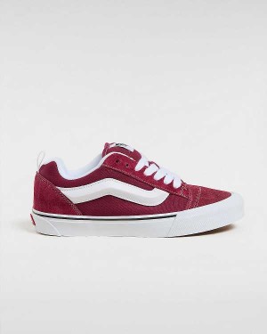 Burgundy Vans Knu Skool Men Sneakers | VN3072196