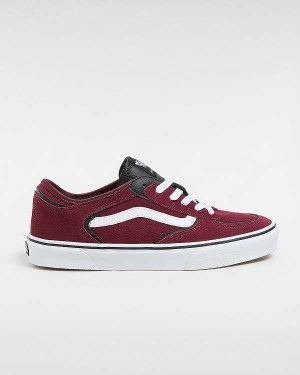 Burgundy Vans Rowley Classic Men Sneakers | VN3875942