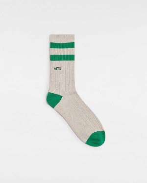 Green Vans Classic Crew (1 Pair) Unisex Socks | VN4051236