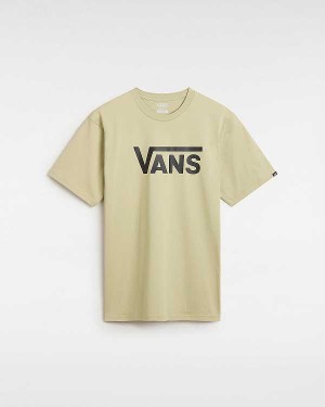 Green Vans Classic Men T Shirts | VN9712486