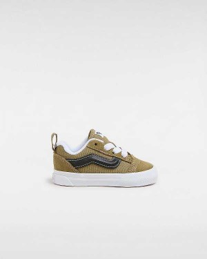 Green Vans Knu Skool Elastic Lace (1-4 Years) Kids' Sneakers | VN6901723