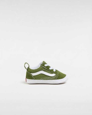 Green Vans Old Skool Crib (0-1 Years) Kids' Sneakers | VN1403782