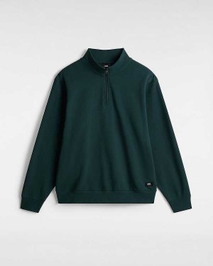 Green Vans Original Standards Loose Quarter Men Sweatshirt | VN7320498