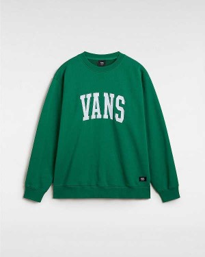 Green Vans Original Standards Varsity Loose Crew Women Sweatshirt | VN3851609