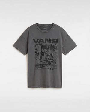 Green Vans Out There Oversized Women T Shirts | VN4789561