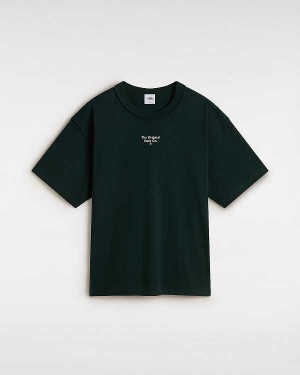 Green Vans Premium Original Salton Short Sleeve Men T Shirts | VN3540617