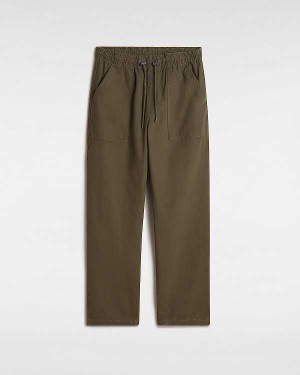 Green Vans Premium Twill Trouser Men Pants | VN6549821