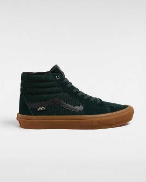 Green Vans Sk8-Hi Women Skate Shoes | VN5203874