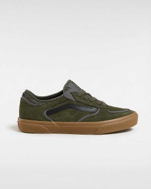 Green Vans Skate Rowley Men Sneakers | VN9263018