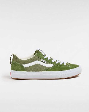 Green / White Vans Lizzie Low Men Skate Shoes | VN7089453