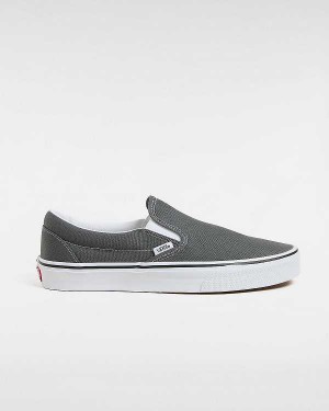 Grey Vans Canvas Classic Women Slip On Shoes | VN5374168