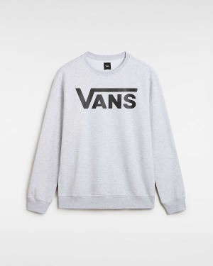 Grey Vans Classic III Crew Men Sweatshirt | VN1076825