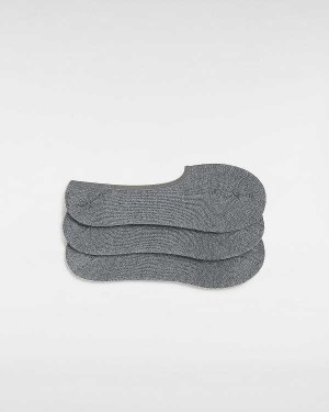 Grey Vans Classic No Show (3 pairs) Unisex Socks | VN3914065