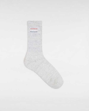 Grey Vans Half Box Crew (1 Pair) Unisex Socks | VN4821905