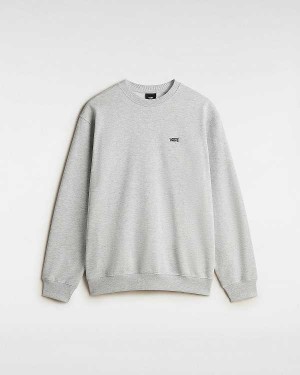 Grey Vans Left Chest Embroidered Logo Men Sweatshirt | VN1675408