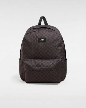 Grey Vans Old Skool Check Unisex Backpacks | VN8763451