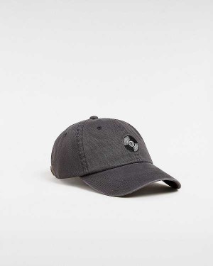 Grey Vans Vinyl Touch Curved Bill Unisex Hats | VN6287041