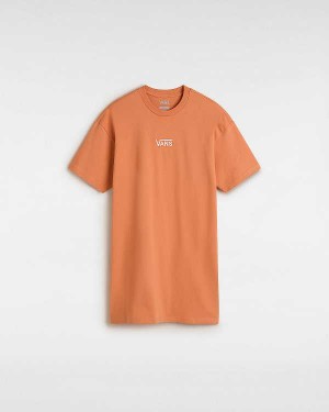 Orange Vans Center Vee Tee Women Dress | VN0639714