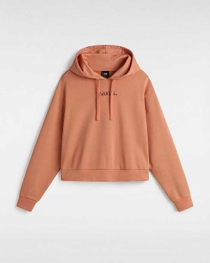 Orange Vans Essential Relaxed Fit Women Hoodie | VN0913745