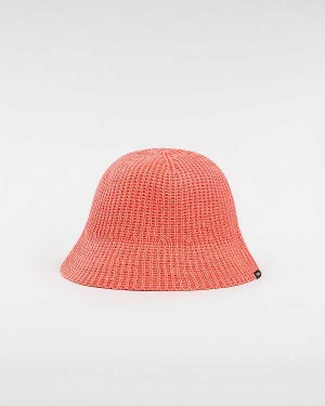 Orange Vans Knit Unisex Hats | VN2908317