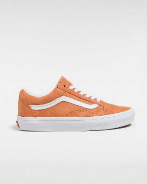 Orange Vans Old Skool Pig Suede Men Sneakers | VN7458063