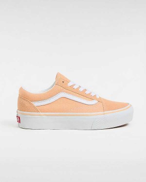 Orange Vans Old Skool Women Platform Shoes | VN9521683