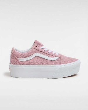 Pink Vans Old Skool Women Platform Shoes | VN2048951