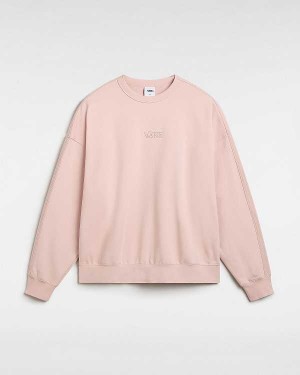 Pink Vans Premium Crew Men Sweatshirt | VN8160927