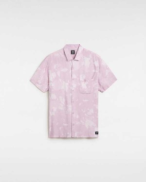 Purple Vans Camp Loose Collar Men Shirts | VN9163280