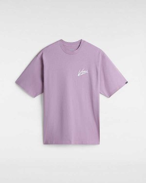 Purple Vans Dettori Loose Fit Women T Shirts | VN8139460