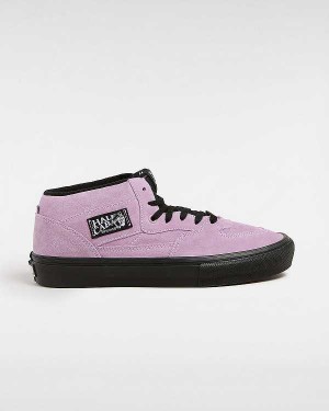 Purple Vans Half Cab Men Skate Shoes | VN9310578