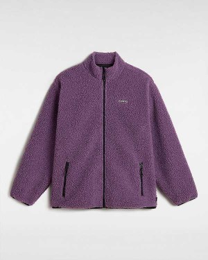 Purple Vans Jazzy Full Zip Men Jacket | VN3798524