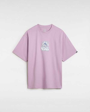 Purple Vans Rattler Men T Shirts | VN0427695