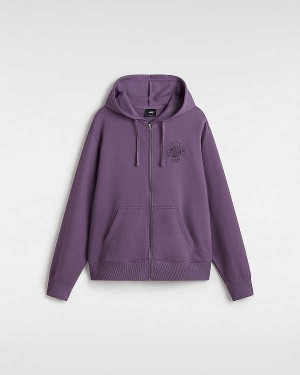 Purple Vans Wellness BloEuropent Women Hoodie | VN3074269