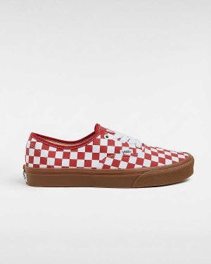 Red Vans Authentic Men Sneakers | VN5902814