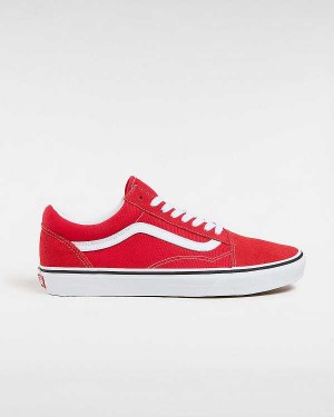 Red Vans Old Skool Men Skate Shoes | VN5617420