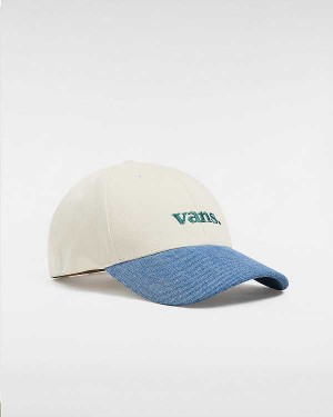 White Vans 66 Structured Jockey Unisex Hats | VN8753960