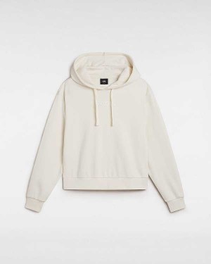 White Vans Essential Relaxed Fit Women Hoodie | VN3647025