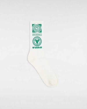 White Vans Faster Crew (1 pair) Unisex Socks | VN8395714