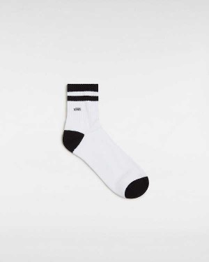 White Vans Half Crew (1 Pair) Unisex Socks | VN3751289