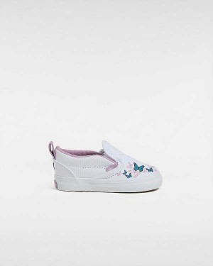 White Vans Hook and loop (1-4 Years) Kids' Slip On Shoes | VN0263915