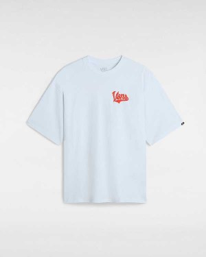 White Vans Linea Loose Men T Shirts | VN0569471